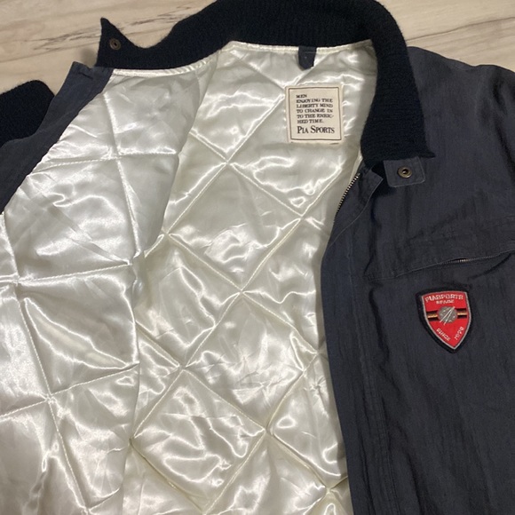 VINTAGE WOOL AND SATIN BOMBER THICK AND WARM - Picture 7 of 9